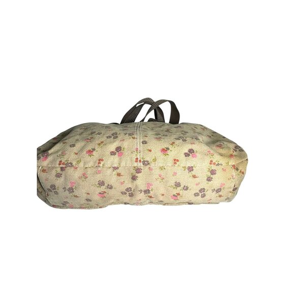 Floral Canvas Shoulder Tote Bag - Picture 6 of 14